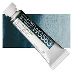 Holbein Artists' Watercolor - Echinops Green Grey, 5 ml tube and swatch