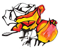 Rose painted with Holbein Artists' Watercolor Paints