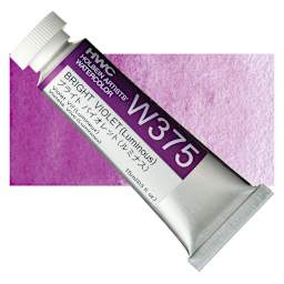 Holbein Artists' Watercolor - Bright Violet, 15 ml tube and swatch