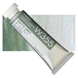 Holbein Artists' Watercolor - Davy's Grey, 15 ml tube and swatch