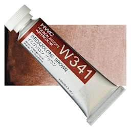 Holbein Artists' Watercolor - Imidazolone Brown, 15 ml tube and swatch
