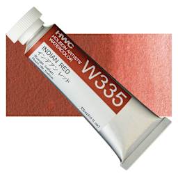 Holbein Artists' Watercolor - Indian Red, 15 ml tube and swatch