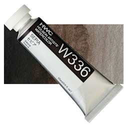 Holbein Artists' Watercolor - Sepia, 15 ml tube and swatch
