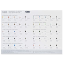 Schmincke Horadam Aquarell Artist Watercolor - 50 Color Dot Card, Supergranulation