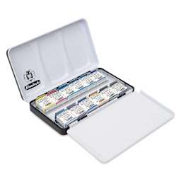 Schmincke Horadam Aquarell Watercolor Pans - Blick Exclusive! Set of 12, Water, Seas, and Skies, Half Pans