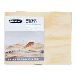 Schmincke Horadam Aquarell Artist Watercolor - Desert, Supergranulation, Set of 5, 15 ml, Tubes (Front of case)