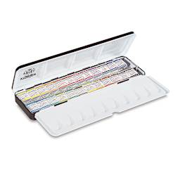 Schmincke Horadam Aquarell Watercolor Pans - Assorted Colors, Set of 24, half pans