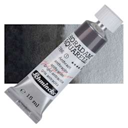Schmincke Horadam Aquarell Artist Watercolor - Anthracite, 15 ml tube and swatch