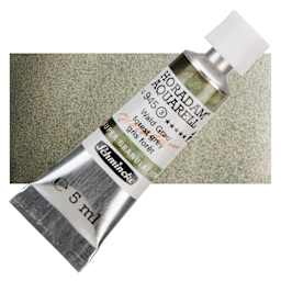 Schmincke Horadam Aquarell Watercolor - Forest Grey, 5 ml tube and swatch