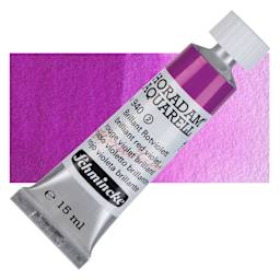 Schmincke Horadam Aquarell Artist Watercolor - Brilliant Red Violet, 15 ml tube and swatch