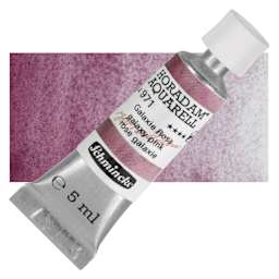 Schmincke Horadam Aquarell Watercolor - Galaxy Pink - Bottle and Swatch