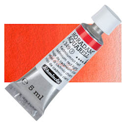 Schmincke Horadam Aquarell Artist Watercolor - Cadmium Red Light, 5 ml tube and swatch