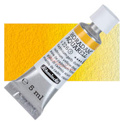 Schmincke Horadam Aquarell Artist Watercolor - Cadmium Yellow Deep, 5 ml tube and swatch