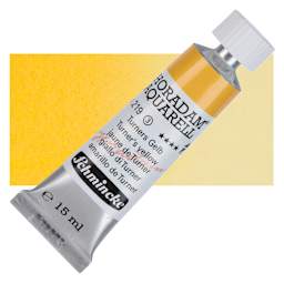 Schmincke Horadam Aquarell Watercolor - Turner's Yellow, 15 ml tube and swatch
