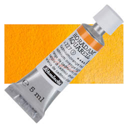 Schmincke Horadam Aquarell Artist Watercolor - Cadmium Orange Light, 5 ml tube and swatch