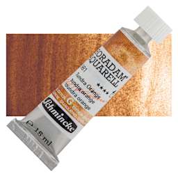 Schmincke Horadam Aquarell Artist Watercolor - Tundra Orange, 15 ml, Tube and swatch