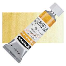 Schmincke Horadam Aquarell Artist Watercolor - Urban Yellow, 15 ml tube and swatch