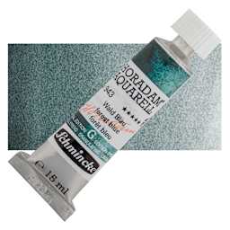 Schmincke Horadam Aquarell Artist Watercolor - Forest Blue, 15 ml, Tube and swatch