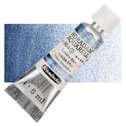 Schmincke Horadam Aquarell Artist Watercolor - Tundra Blue, 5 ml tube and swatch
