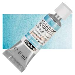 Schmincke Horadam Aquarell Watercolor - Glacier Turquoise, 5 ml tube and swatch