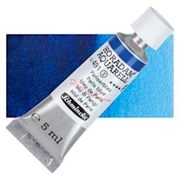 Schmincke Horadam Aquarell Watercolor - Paris Blue, 5 ml tube and swatch