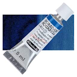 Schmincke Horadam Aquarell Watercolor - Prussian Blue, 5 ml tube and swatch