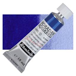Schmincke Horadam Aquarell Watercolor - Ultramarine Violet, 15 ml tube and swatch