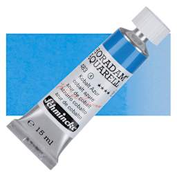 Schmincke Horadam Aquarell Artist Watercolor - Cobalt Azure, 15 ml tube and swatch