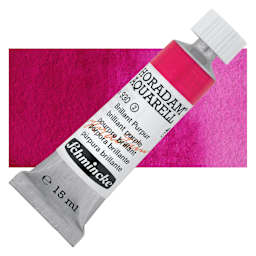 Schmincke Horadam Aquarell Artist Watercolor - Brilliant Purple, 15 ml tube and swatch