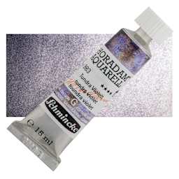 Schmincke Horadam Aquarell Artist Watercolor - Tundra Violet, 15 ml, Tube and swatch