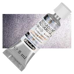 Schmincke Horadam Aquarell Artist Watercolor - Tundra Violet, 5 ml tube and swatch