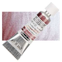Schmincke Horadam Aquarell Artist Watercolor - Volcano Violet, 5 ml tube and swatch