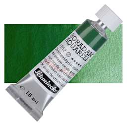 Schmincke Horadam Aquarell Watercolor - Chromium Oxide Green, 15 ml tube and swatch
