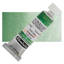 Schmincke Horadam Aquarell Artist Watercolor - Forest Green, 15 ml tube and swatch