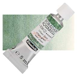 Schmincke Horadam Aquarell Artist Watercolor - Urban Green, 5 ml tube and swatch