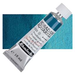 Schmincke Horadam Aquarell Artist Watercolor - Prussian Green, 15 ml tube and swatch