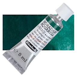 Schmincke Horadam Aquarell Artist Watercolor - Cobalt Green Dark, 5 ml tube and swatch