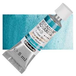 Schmincke Horadam Aquarell Watercolor - Deep Sea Green, 5 ml tube and swatch