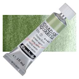 Schmincke Horadam Aquarell Watercolor - Green Earth, 15 ml tube and swatch