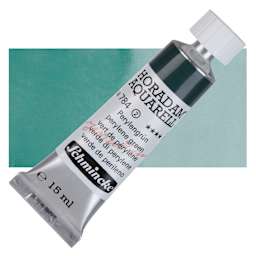 Schmincke Horadam Aquarell Watercolor - Perylene Green, 15 ml tube and swatch