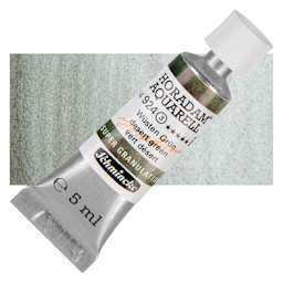 Schmincke Horadam Aquarell Watercolor - Desert Green, 5 ml tube and swatch