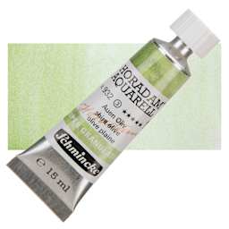 Schmincke Horadam Aquarell Artist Watercolor - Shire Olive, Supergranulation, 15 ml, Tube and swatch