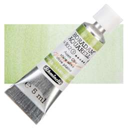 Schmincke Horadam Aquarell Artist Watercolor - Shire Olive, 5 ml tube and swatch