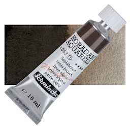 Schmincke Horadam Aquarell Watercolor - Sepia Brown, 15 ml tube and swatch