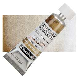Schmincke Horadam Aquarell Artist Watercolor - Desert Brown, Supergranulation, 15 ml, Tube and swatch