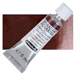 Schmincke Horadam Aquarell Watercolor - Indian Red, 5 ml tube and swatch