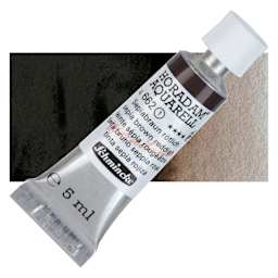 Schmincke Horadam Aquarell Artist Watercolor - Sepia Brown Reddish, 5 ml tube and swatch