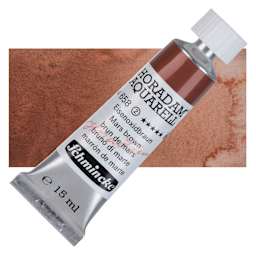 Schmincke Horadam Aquarell Watercolor - Mars Brown, 15 ml tube and swatch