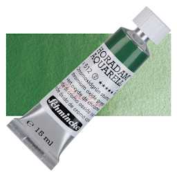 Schmincke Horadam Aquarell Watercolor - Chromium Oxide Green, 15 ml tube and swatch