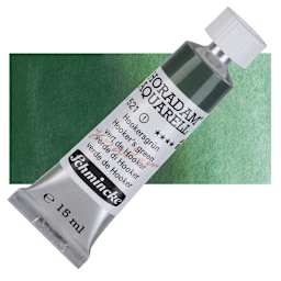 Schmincke Horadam Aquarell Watercolor - Hooker's Green, 15 ml tube and swatch
